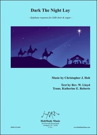 Dark The Night Lay SAB choral sheet music cover Thumbnail